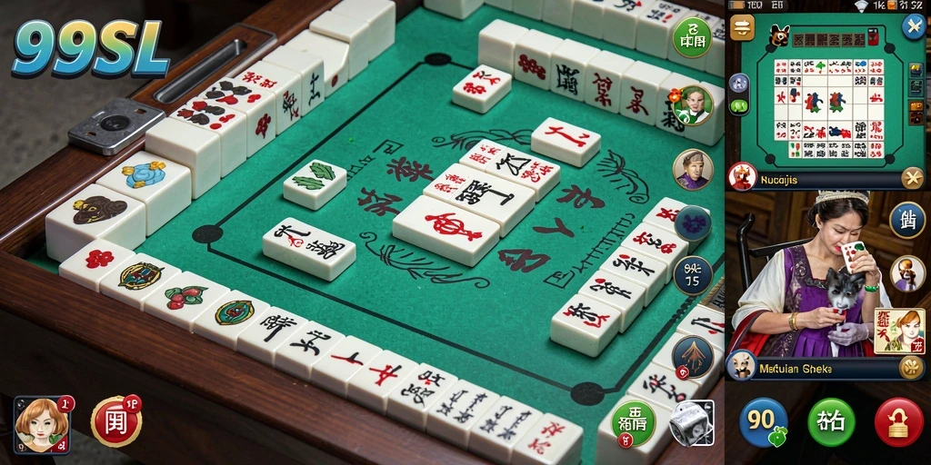 Tampilan gameplay Mahjong di 99SL yang menantang dan menyenangkan.