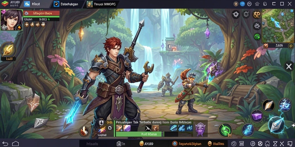 Tampilan gameplay AYU89 yang menawan dan mendebarkan dalam petualangan MMORPG.