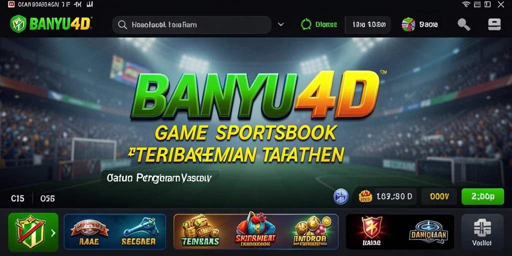 Screenshot gameplay BANYU4D menampilkan fitur sportsbook yang menarik.