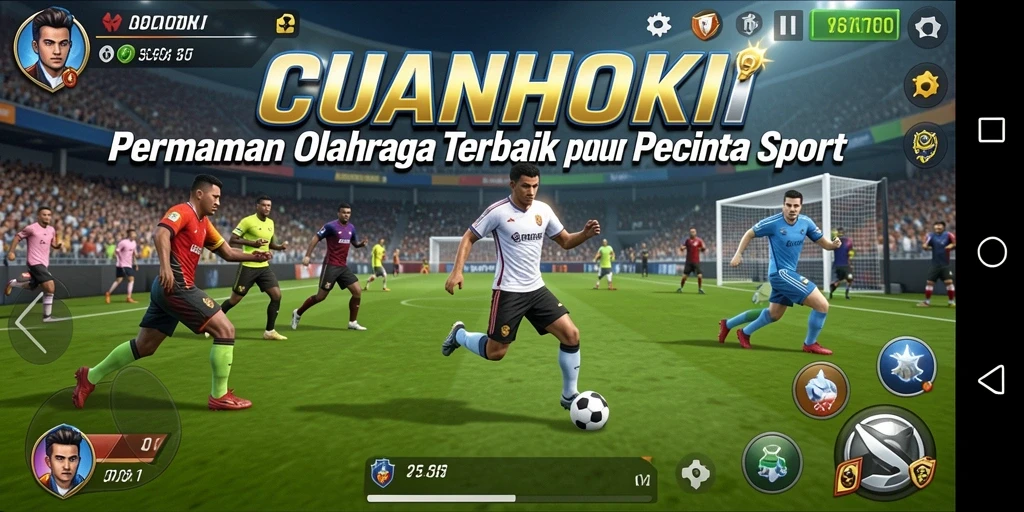 Tampilan menarik dari gameplay olahraga seru CUANHOKI.
