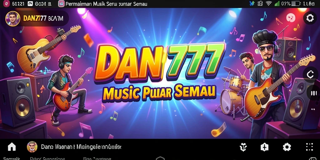 Tangkapan layar utama DAN777 menampilkan gameplay yang menarik dan interaktif.