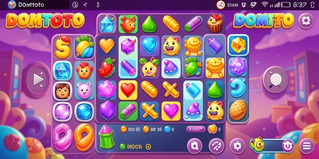 Tampilan gameplay seru dan penuh warna di DOMTOTO.