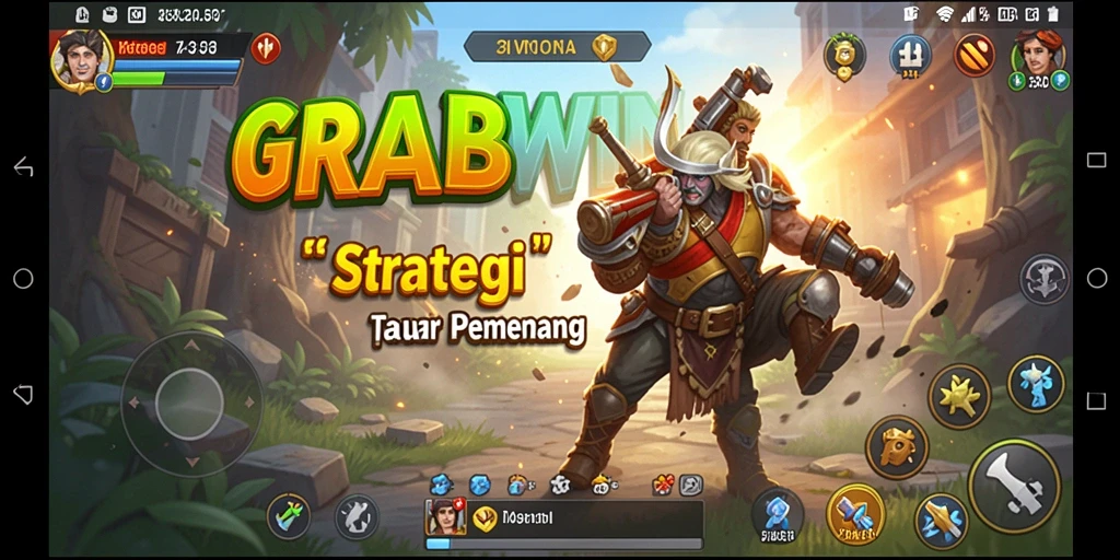 Tampilan gameplay strategis yang mendebarkan di GRABWIN.