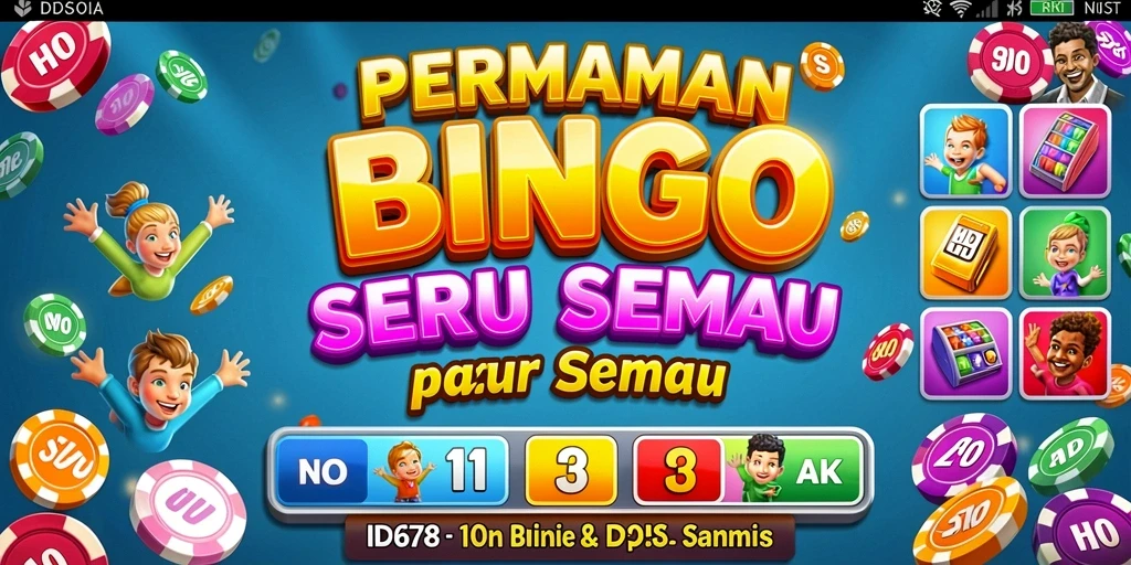 Tampilan gameplay Bingo yang menarik dan mengasyikkan di ID678.