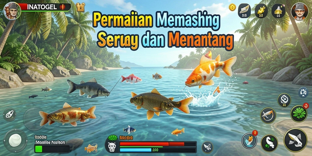 Tangkap ikan dengan beragam teknik dalam gameplay INATOGEL.