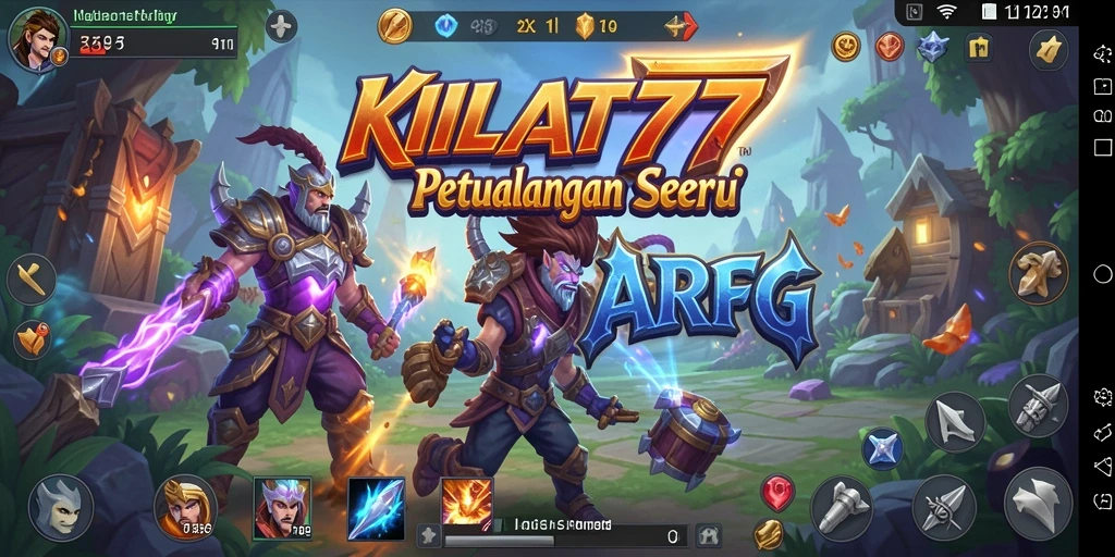 Screenshot gameplay KILAT77 menampilkan aksi pertarungan seru di dunia ARPG.