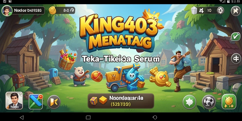 Tampilan gameplay KING403 yang seru dengan berbagai teka-teki menarik.