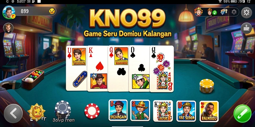 Tangkapan layar KNO89 menampilkan gameplay seru dan interaktif dari permainan Domino.