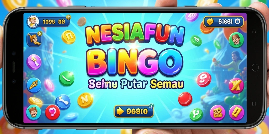 Tampilan seru gameplay Bingo di NESIAFUN