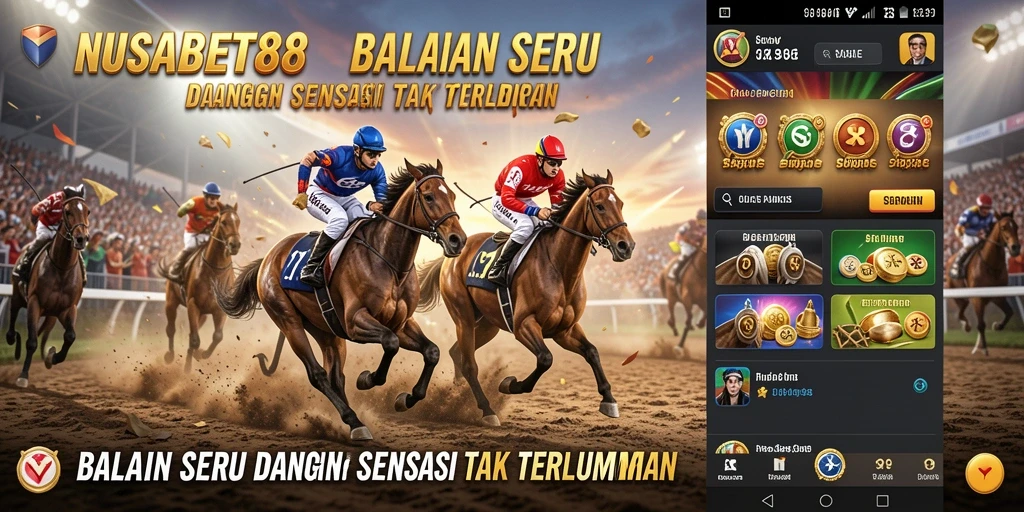 Menampilkan gameplay balapan seru dari NUSABET88.