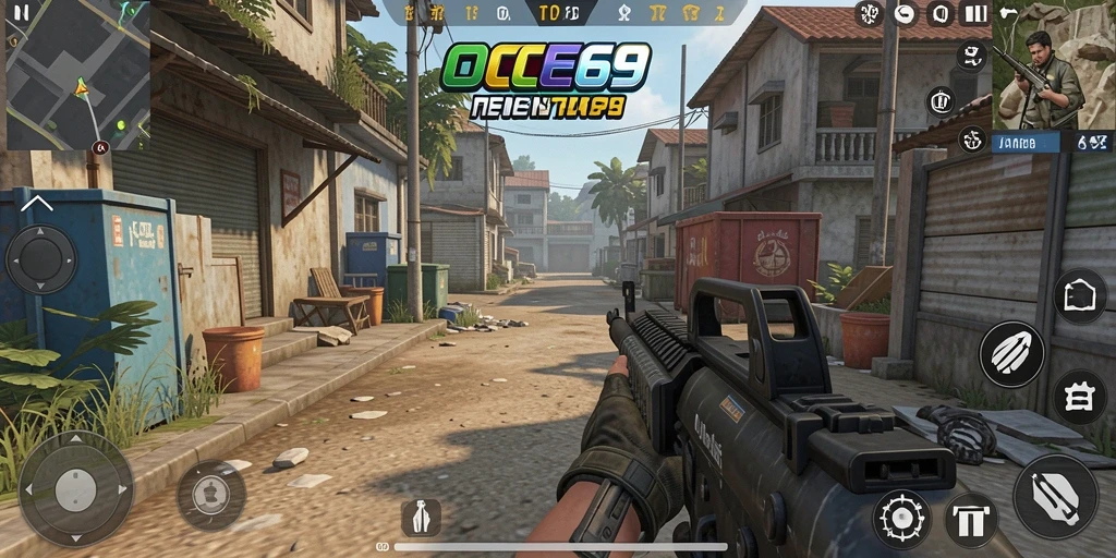 Tangkapan layar dari gameplay seru OCE69 dengan aksi menegangkan.
