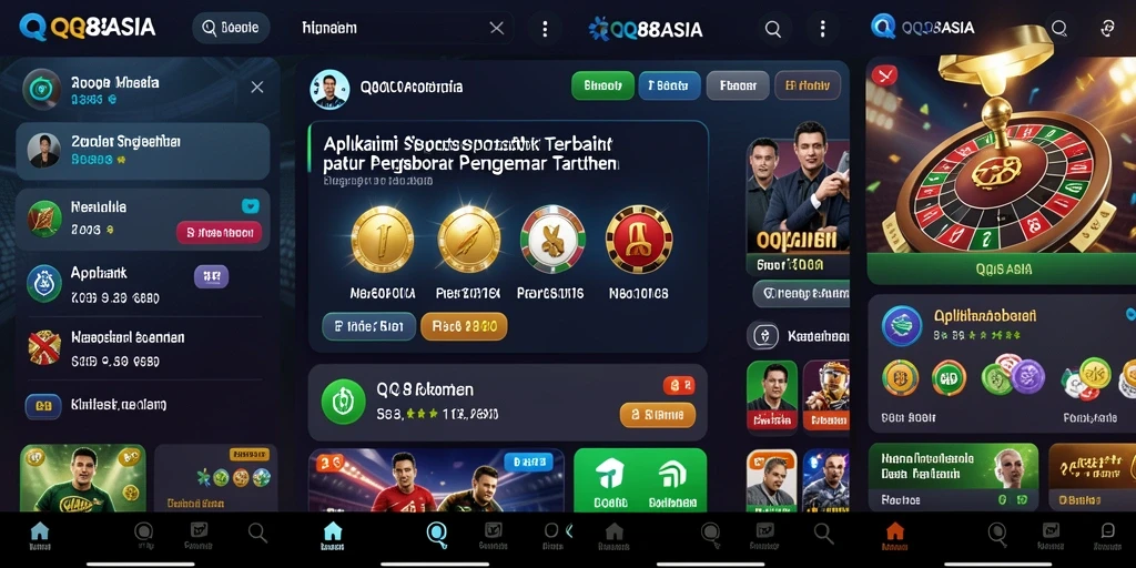 Screenshot gameplay QQ88ASIA yang menampilkan antarmuka sportsbook yang menarik.