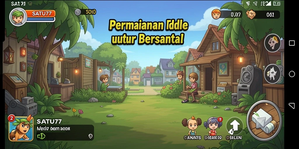 Tampilan gameplay SATU77 yang menggambarkan keseruan permainan Idle.