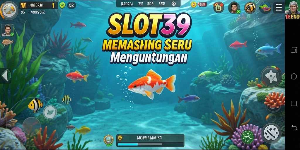 Tampilan gameplay seru dari SLOT39 yang menunjukkan aksi memancing.