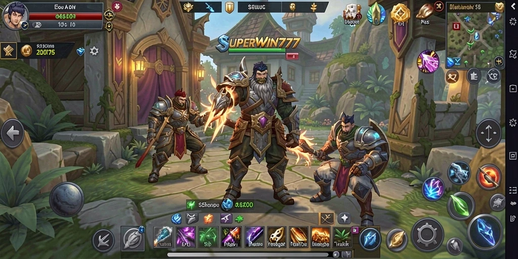Tampilan gameplay <strong>SUPERWIN777</strong> yang menarik dan penuh aksi di dunia MMORPG.