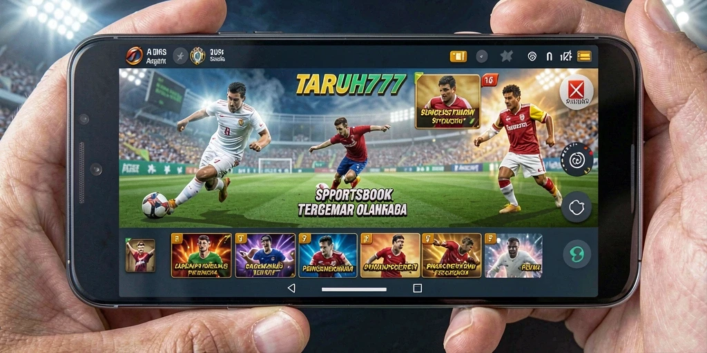 Tampilan gameplay TARUH777 dengan pilihan taruhan olahraga.