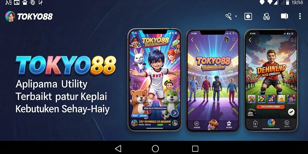 Tampilan antarmuka TOKYO88 yang modern dan intuitif.